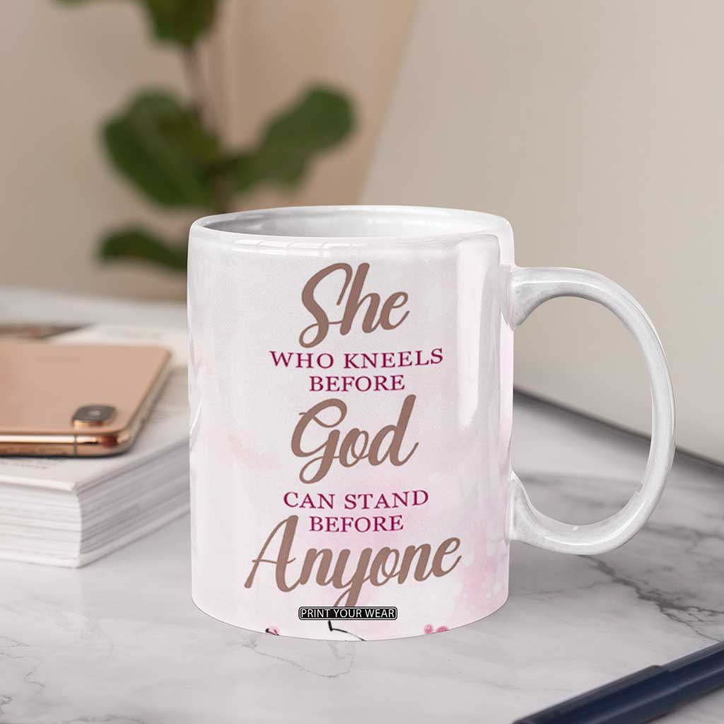 African American Gifts For Women Coffee Mug Cherry Blossom Flowers Bible Verse Religious Gifts For Afro Women TB10 Print Your Wear