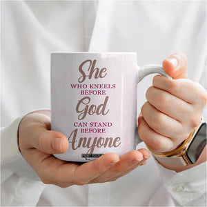 African American Gifts For Women Coffee Mug Cherry Blossom Flowers Bible Verse Religious Gifts For Afro Women TB10 Print Your Wear