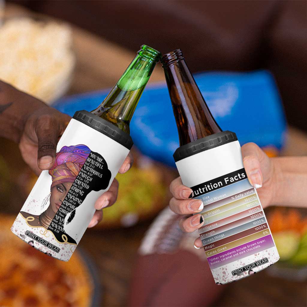 Christian Gifts For Afro Women 4 in 1 Can Cooler Tumbler You Are Bible Verse Religious Gifts Leopard TB10 Print Your Wear