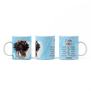 Christian Gifts for Black Women Coffee Mug African American Afro Black Girl Encouragement Religious Gift TB10 Print Your Wear