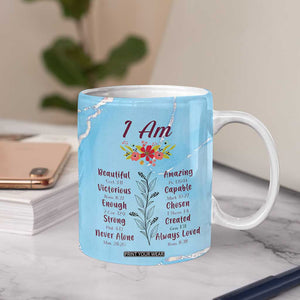 Christian Gifts for Black Women Coffee Mug African American Afro Black Girl Encouragement Religious Gift TB10 Print Your Wear