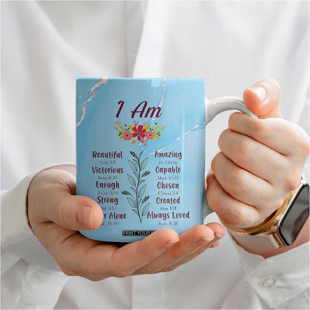 Christian Gifts for Black Women Coffee Mug African American Afro Black Girl Encouragement Religious Gift TB10 Print Your Wear