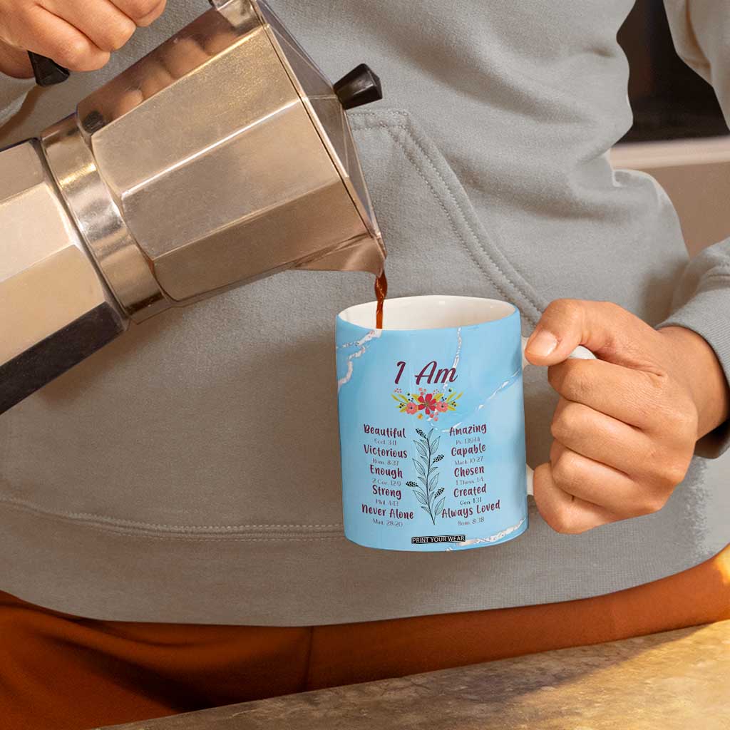 Christian Gifts for Black Women Coffee Mug African American Afro Black Girl Encouragement Religious Gift TB10 Print Your Wear