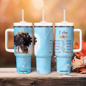 Christian Gifts for Black Women Tumbler With Handle African American Afro Black Girl Encouragement Religious Gift TB10 Print Your Wear