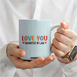 Love Gifts For Daughter In Law Coffee Mug Wedding Day Gift From Mother In Law TB10 Print Your Wear