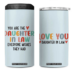Love Gifts For Daughter In Law 4 in 1 Can Cooler Tumbler Wedding Day Gift From Mother In Law TB10 One Size: 16 oz Blue Print Your Wear