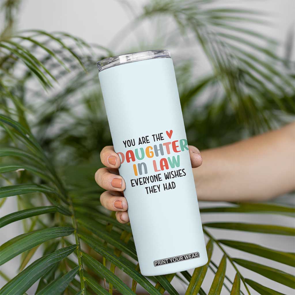 Love Gifts For Daughter In Law Skinny Tumbler Wedding Day Gift From Mother In Law TB10 Print Your Wear