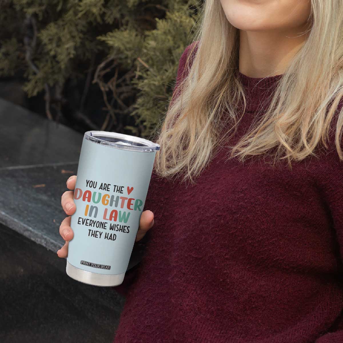 Love Gifts For Daughter In Law Tumbler Cup Wedding Day Gift From Mother In Law TB10 Print Your Wear