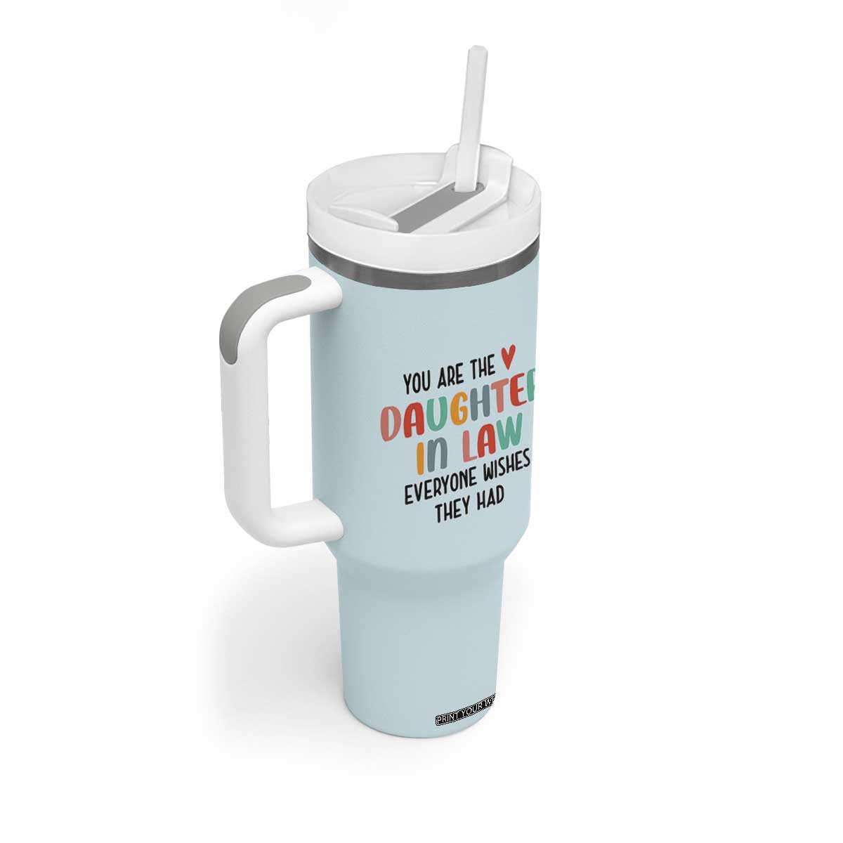 Love Gifts For Daughter In Law Tumbler With Handle Wedding Day Gift From Mother In Law TB10 Print Your Wear