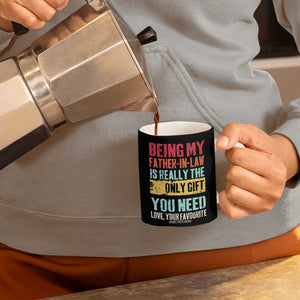 Father In Law Gift Coffee Mug Retro Funny Being My Father-in-law TB10 Print Your Wear