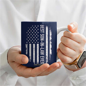 My Son In Law Is My Favorite Child Coffee Mug Funny Gift For Mother-in-Law Father-in-Law USA Flag TB10 Print Your Wear
