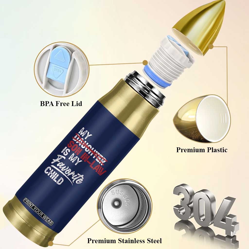 My Son In Law Is My Favorite Child Bullet Tumbler Funny Gift For Mother-in-Law Father-in-Law USA Flag TB10 Print Your Wear