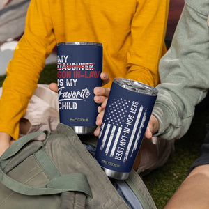 My Son In Law Is My Favorite Child Tumbler Cup Funny Gift For Mother-in-Law Father-in-Law USA Flag TB10 Print Your Wear