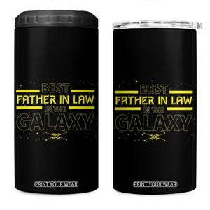 Best Father In Law Gifts 4 in 1 Can Cooler Tumbler Funny Father-in-law Fathers Day TB10 One Size: 16 oz Black Print Your Wear