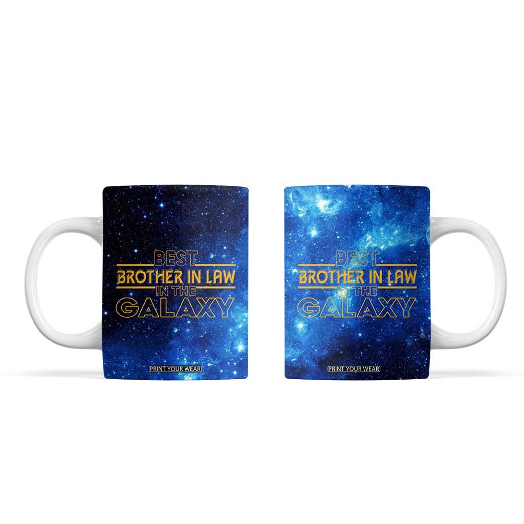 Best Brother In Law Gifts Coffee Mug Christmas Birthday Fathers Day Gift From Sister Galaxy TB10 Galaxy Print Your Wear