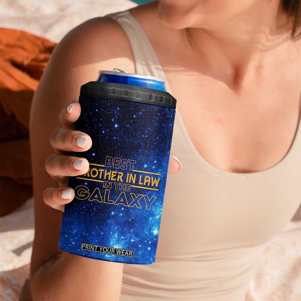 Best Brother In Law Gifts 4 in 1 Can Cooler Tumbler Christmas Birthday Fathers Day Gift From Sister Galaxy TB10 Print Your Wear