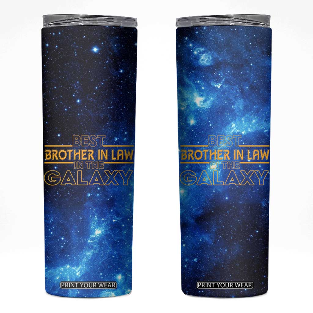 Best Brother In Law Gifts Skinny Tumbler Christmas Birthday Fathers Day Gift From Sister Galaxy TB10 Galaxy Print Your Wear