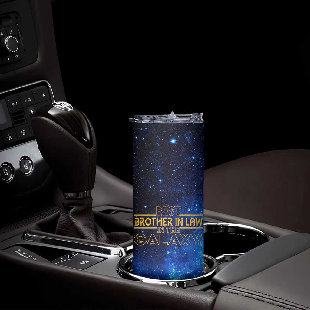 Best Brother In Law Gifts Skinny Tumbler Christmas Birthday Fathers Day Gift From Sister Galaxy TB10 Print Your Wear