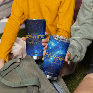 Best Brother In Law Gifts Tumbler Cup Christmas Birthday Fathers Day Gift From Sister Galaxy TB10 Print Your Wear