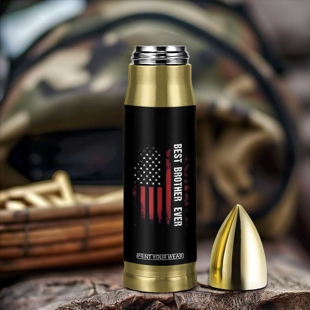 Best Brother Ever Bullet Tumbler Retro US Flag Gifts From Sisters Siblings TB10 Print Your Wear