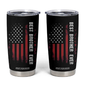 Best Brother Ever Tumbler Cup Retro US Flag Gifts From Sisters Siblings TB10 Black Print Your Wear