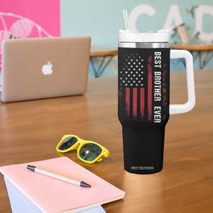 Best Brother Ever Tumbler With Handle Retro US Flag Gifts From Sisters Siblings TB10 Print Your Wear
