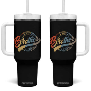 Best Brother Ever Tumbler With Handle Retro Vintage Gifts From Sisters Siblings TB10 One Size: 40 oz Black Print Your Wear