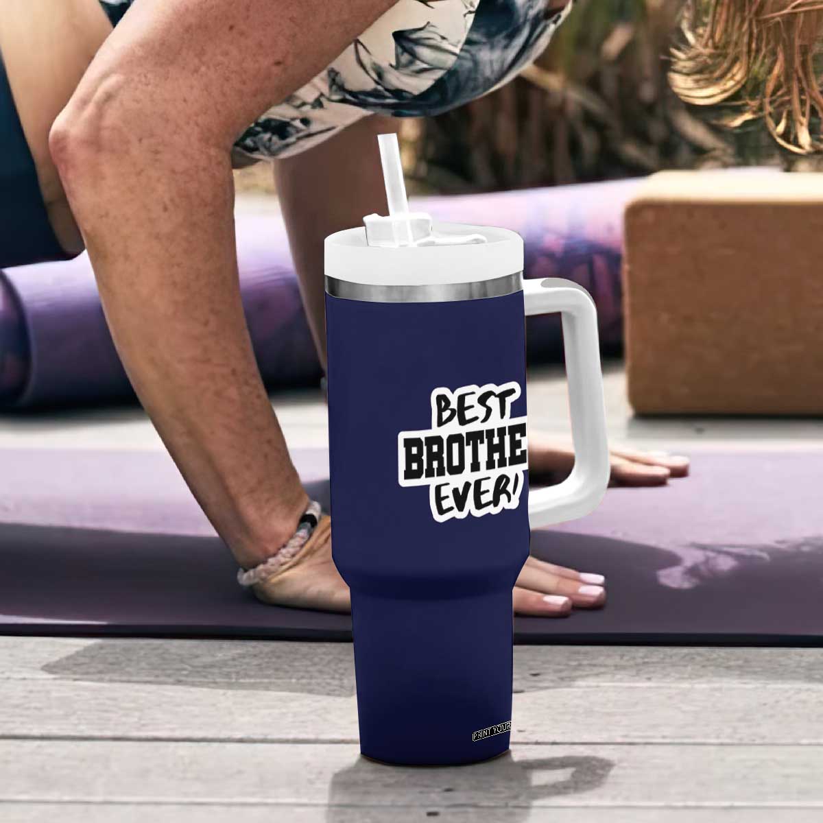 Best Brother Ever Tumbler With Handle Gifts From Sisters Siblings TB10 Print Your Wear
