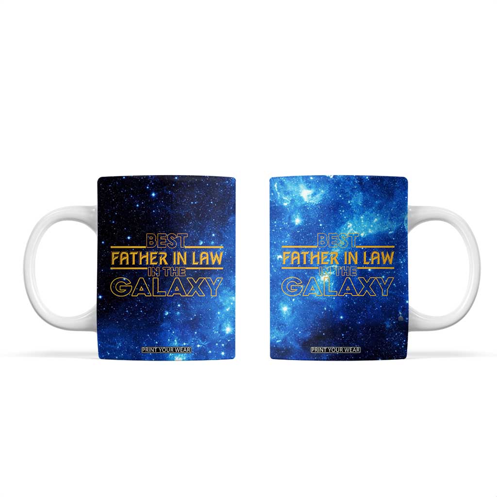 Father-In-Law Gifts Coffee Mug Best Father In Law In The Galaxy TB10 Galaxy Print Your Wear