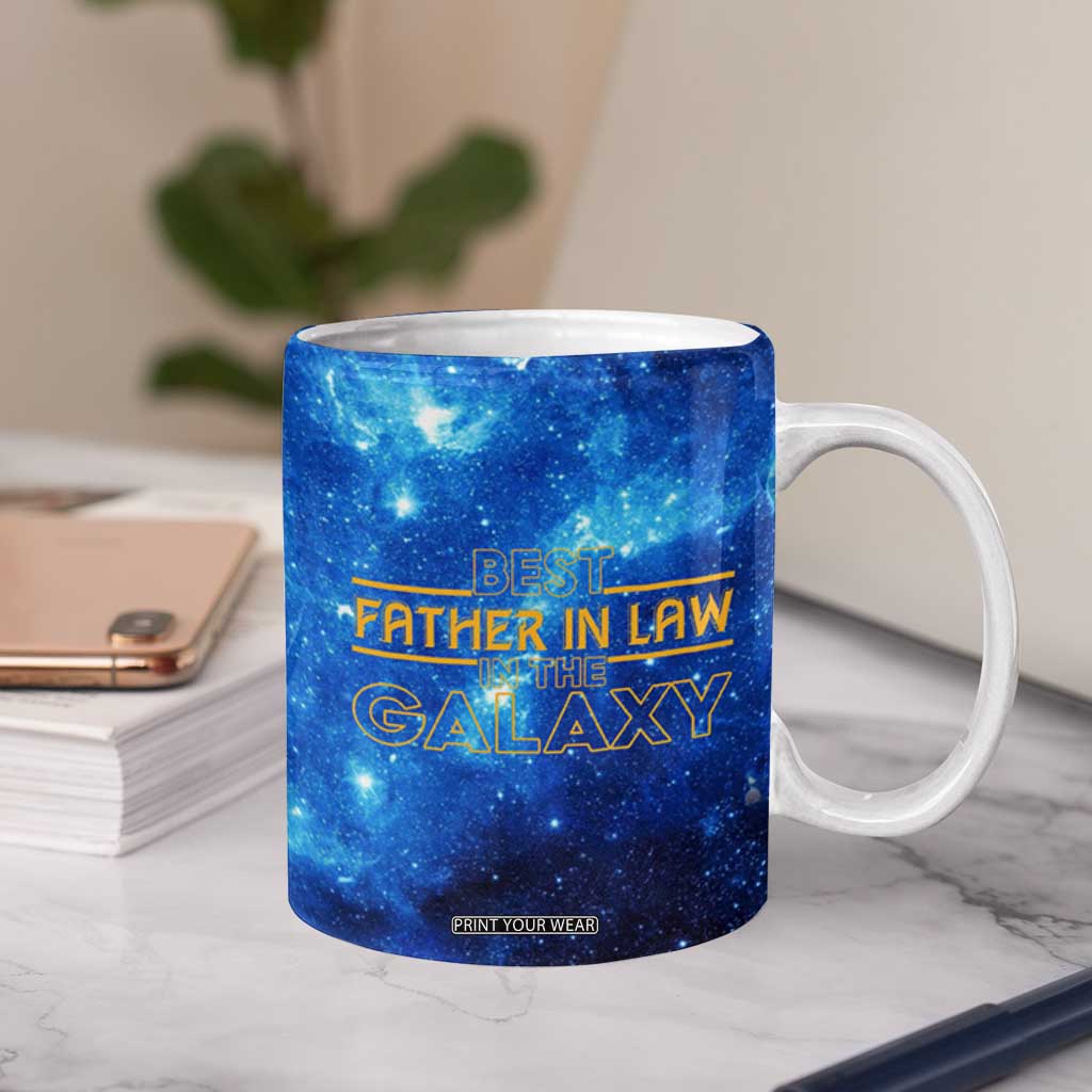 Father-In-Law Gifts Coffee Mug Best Father In Law In The Galaxy TB10 Print Your Wear