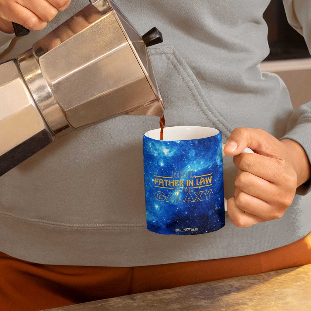 Father-In-Law Gifts Coffee Mug Best Father In Law In The Galaxy TB10 Print Your Wear