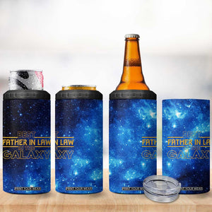 Father-In-Law Gifts 4 in 1 Can Cooler Tumbler Best Father In Law In The Galaxy TB10 Print Your Wear