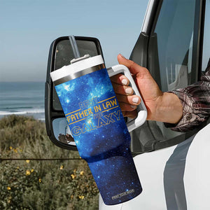 Father-In-Law Gifts Tumbler With Handle Best Father In Law In The Galaxy TB10 Print Your Wear