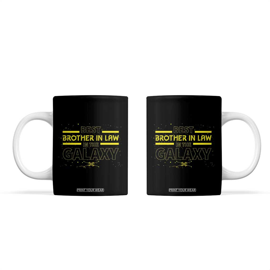 Best Brother In Law Gifts Coffee Mug Christmas Birthday Fathers Day Gift From Sister TB10 Black Print Your Wear