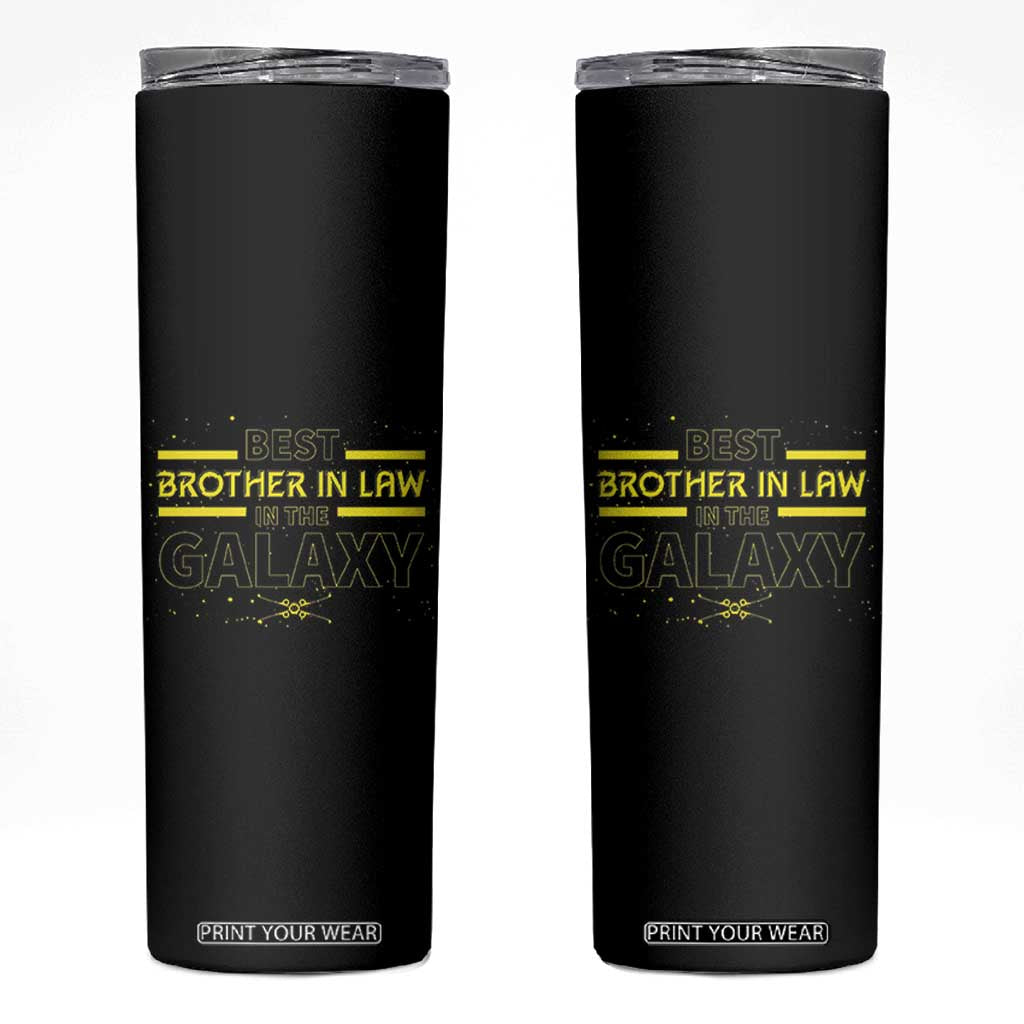 Best Brother In Law Gifts Skinny Tumbler Christmas Birthday Fathers Day Gift From Sister TB10 Black Print Your Wear
