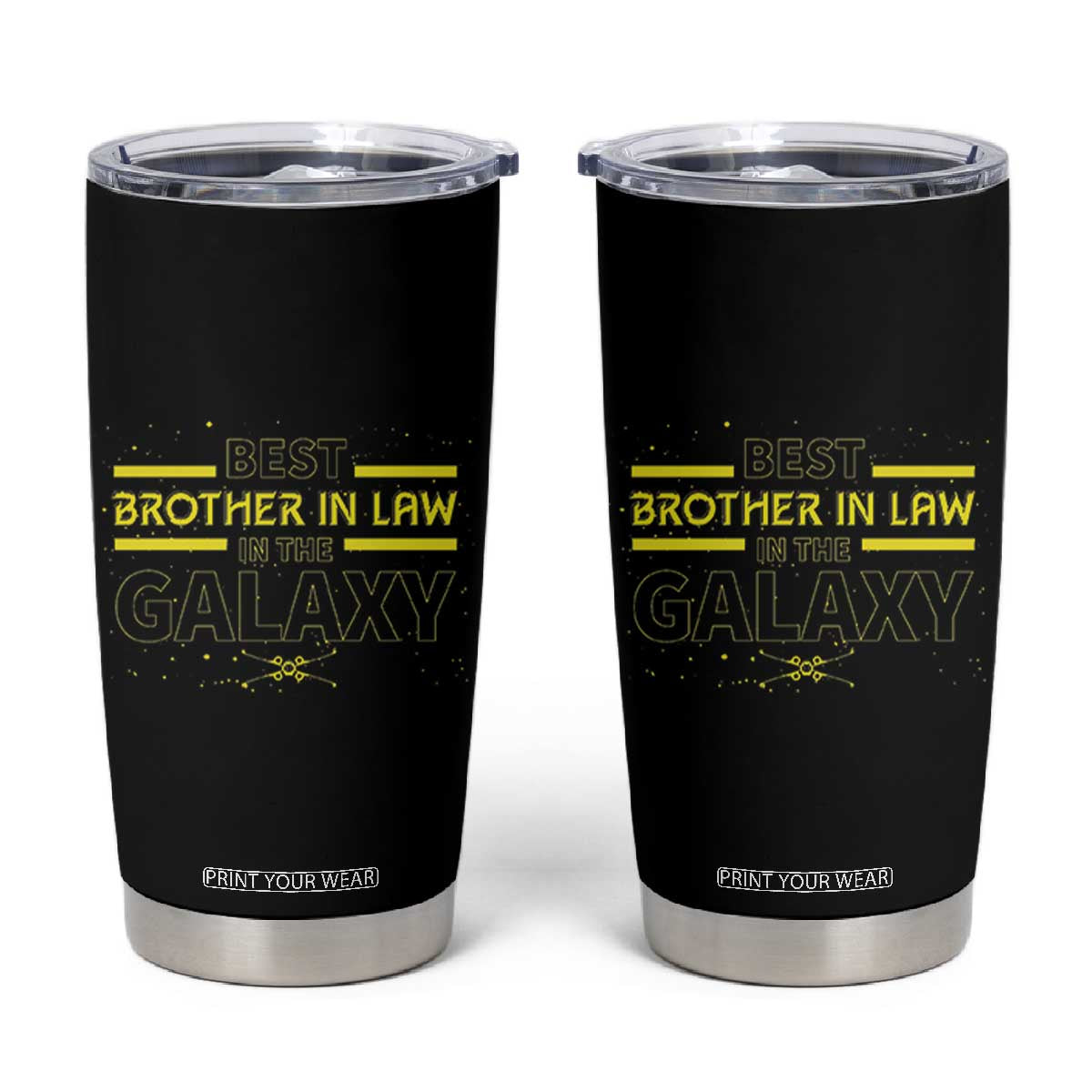 Best Brother In Law Gifts Tumbler Cup Christmas Birthday Fathers Day Gift From Sister TB10 Black Print Your Wear
