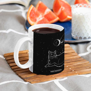Black Cat Coffee Mug Cat Lover Gifts For Women Funny Goth Witch Gothic TB10 Print Your Wear