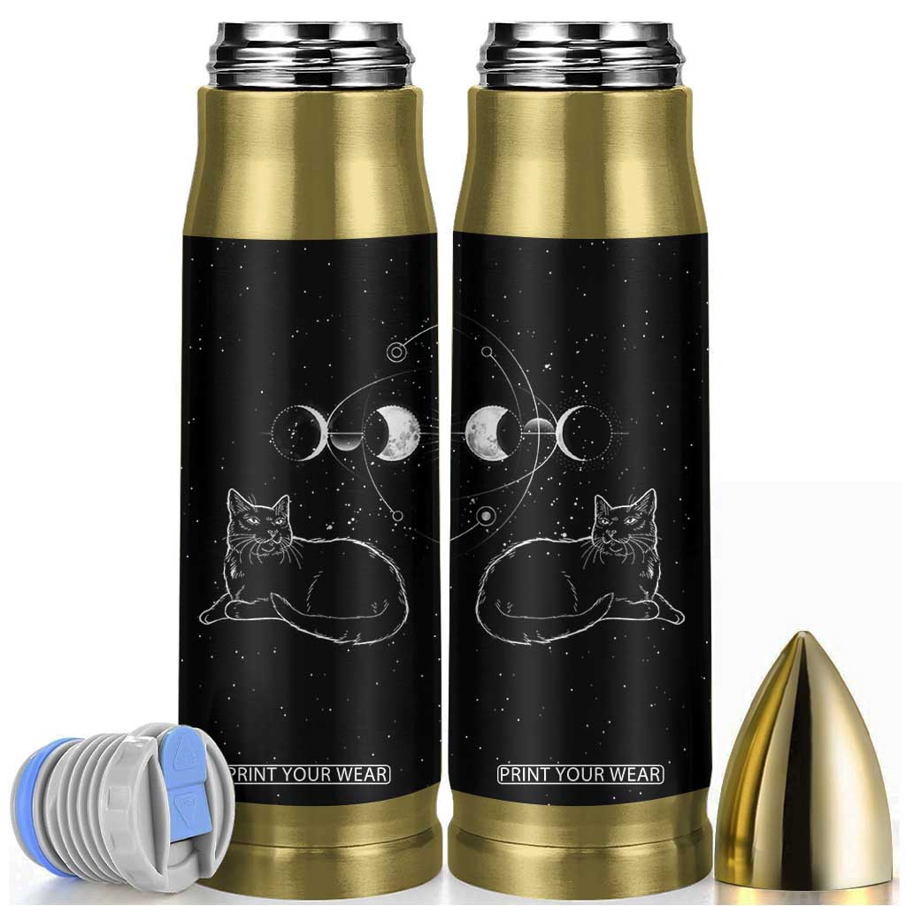 Black Cat Bullet Tumbler Cat Lover Gifts For Women Funny Goth Witch Gothic TB10 Black Print Your Wear