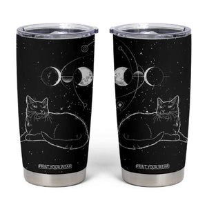 Black Cat Tumbler Cup Cat Lover Gifts For Women Funny Goth Witch Gothic TB10 Black Print Your Wear