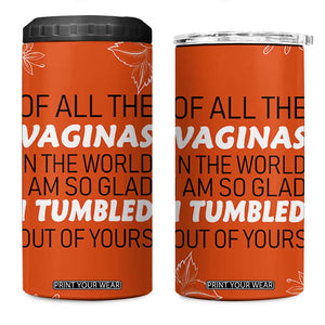 Funny Mom Gifts From Kids 4 in 1 Can Cooler Tumbler Mothers Day Gag Gift Flower TB10 One Size: 16 oz Orange Print Your Wear