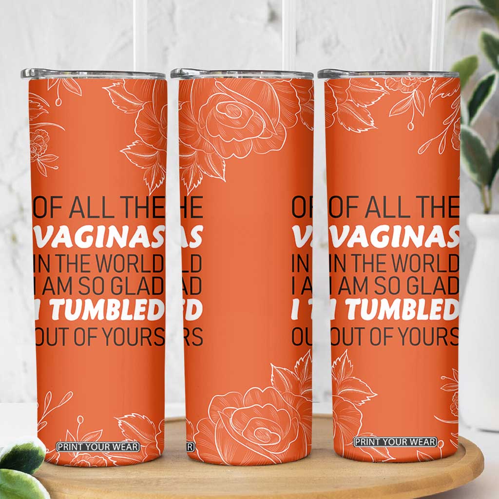 Funny Mom Gifts From Kids Skinny Tumbler Mothers Day Gag Gift Flower TB10 Print Your Wear
