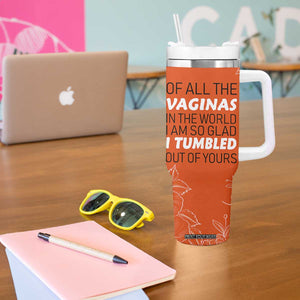 Funny Mom Gifts From Kids Tumbler With Handle Mothers Day Gag Gift Flower TB10 Print Your Wear
