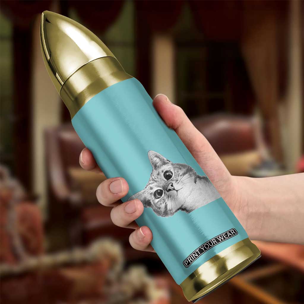 Cat Lover Gifts Bullet Tumbler You Still Asleep Human TB10 Print Your Wear