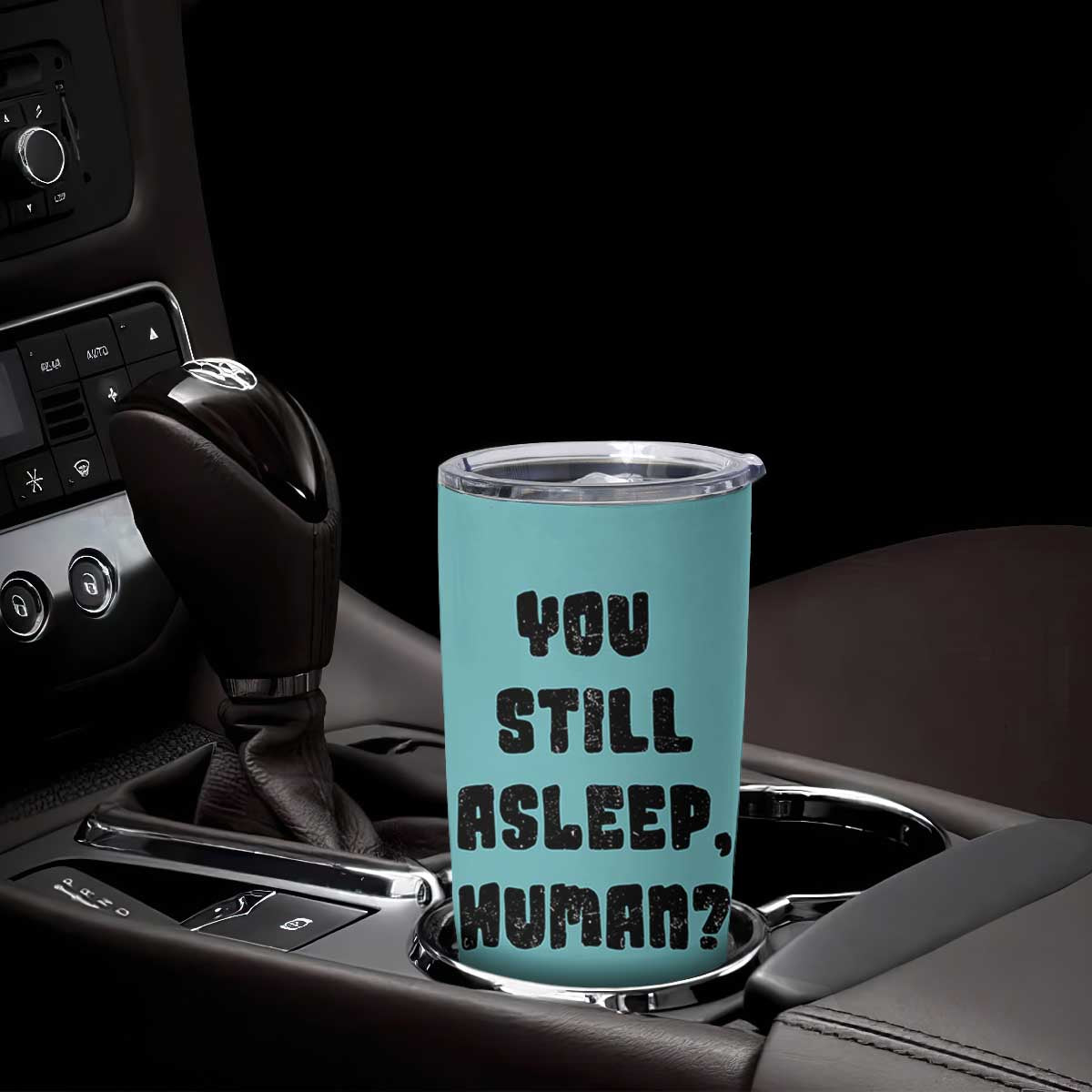 Cat Lover Gifts Tumbler Cup You Still Asleep Human TB10 Print Your Wear