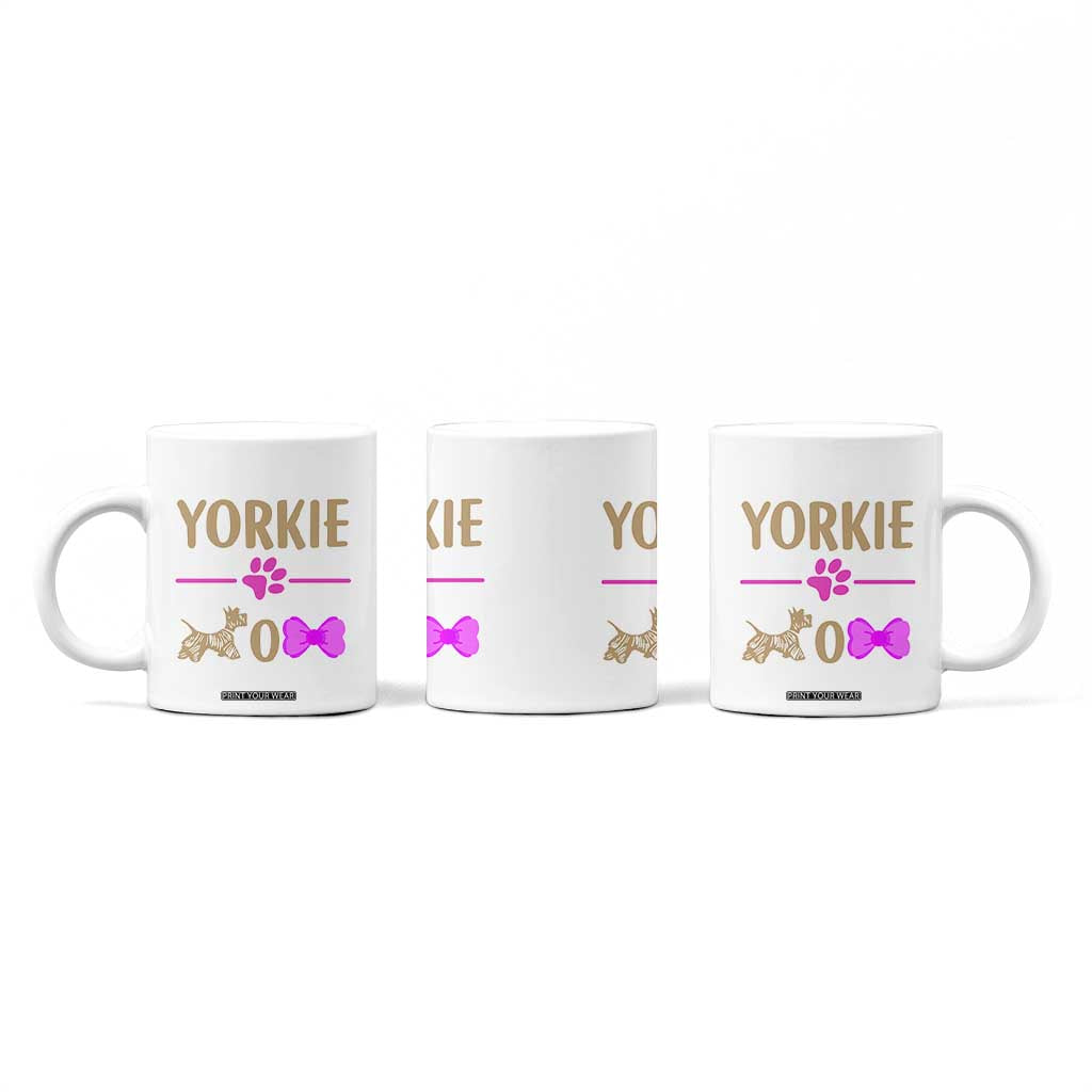 Yorkie Mom Coffee Mug Yorkshire Terrier Gifts For Dog Mom Fur Mama Presents TB10 Print Your Wear