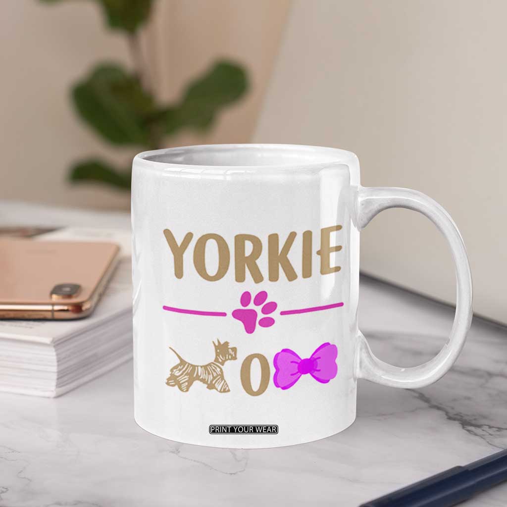 Yorkie Mom Coffee Mug Yorkshire Terrier Gifts For Dog Mom Fur Mama Presents TB10 Print Your Wear