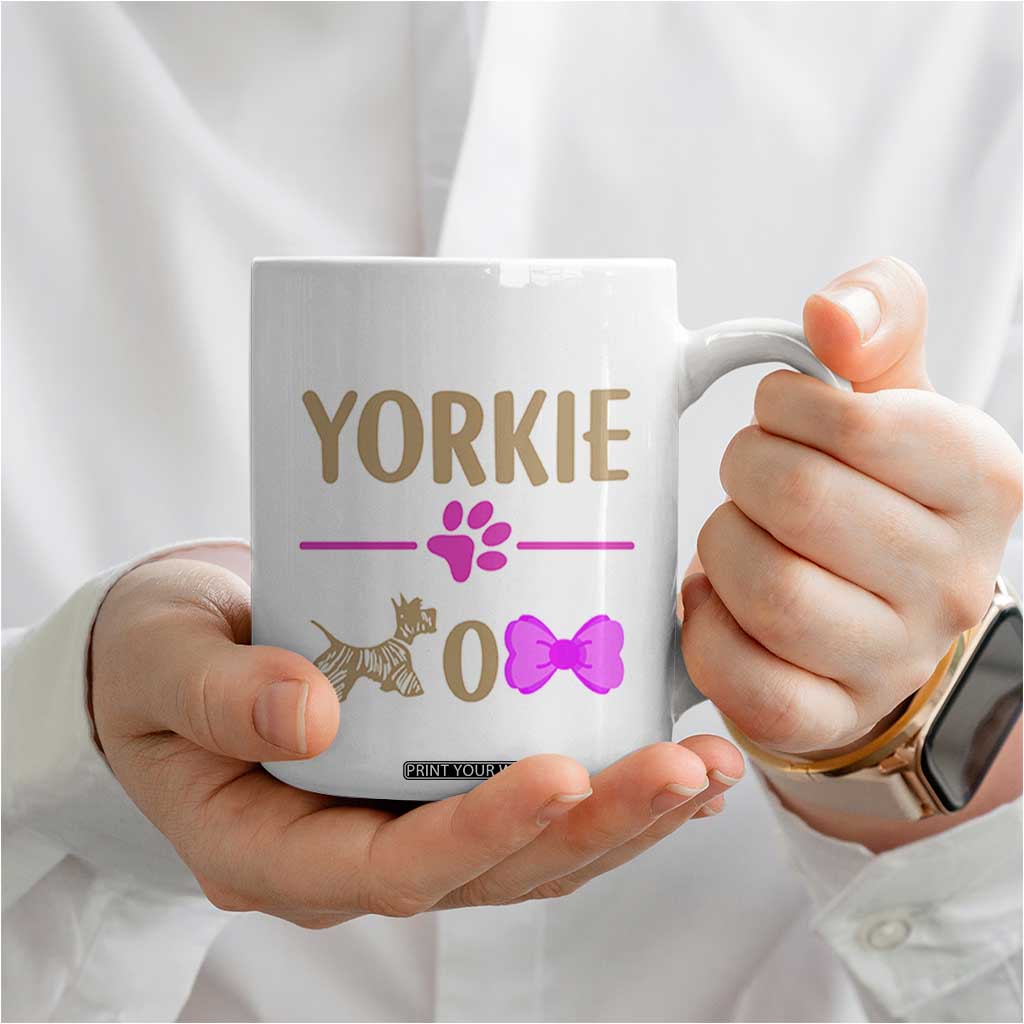 Yorkie Mom Coffee Mug Yorkshire Terrier Gifts For Dog Mom Fur Mama Presents TB10 Print Your Wear