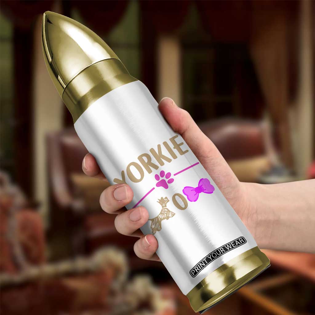 Yorkie Mom Bullet Tumbler Yorkshire Terrier Gifts For Dog Mom Fur Mama Presents TB10 Print Your Wear