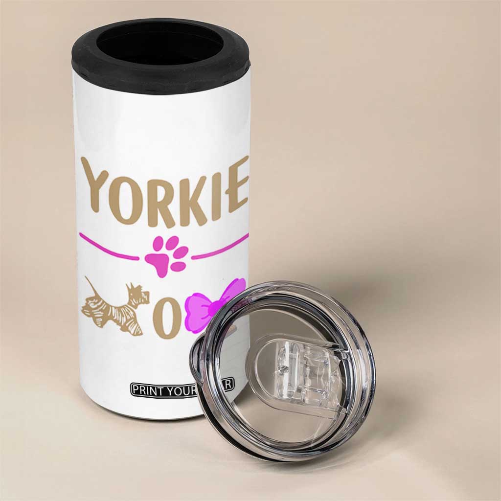 Yorkie Mom 4 in 1 Can Cooler Tumbler Yorkshire Terrier Gifts For Dog Mom Fur Mama Presents TB10 Print Your Wear