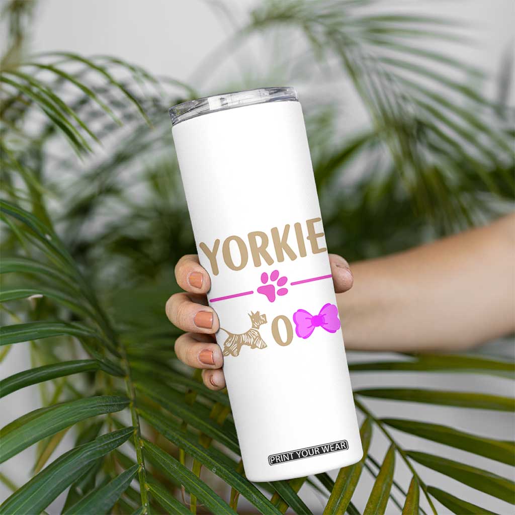Yorkie Mom Skinny Tumbler Yorkshire Terrier Gifts For Dog Mom Fur Mama Presents TB10 Print Your Wear